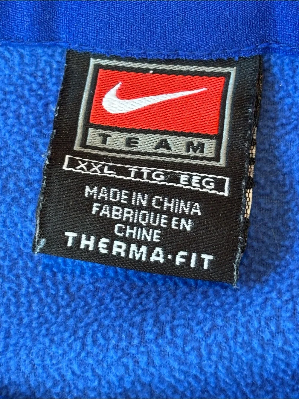 Nike Team Therma-FIT Fleece Pullover Blue Crewneck Sweatshirt Men’s XXL
